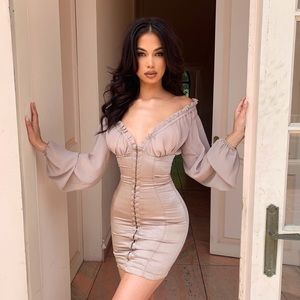 House of CB Gia Georgette dress